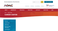 Desktop Screenshot of careers.aone.org