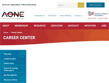 Tablet Screenshot of careers.aone.org